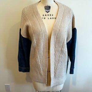 ‎Davi & Dani denim cardigan jacket women’s Large